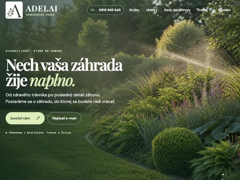 Adelai – záhradnícke služby